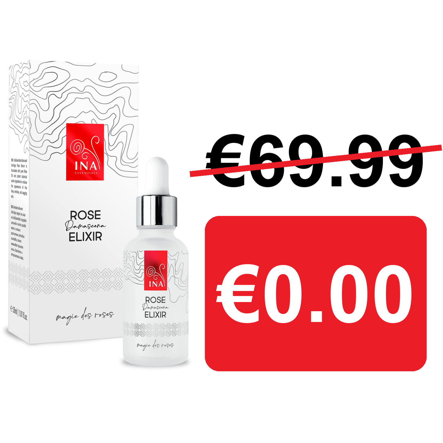 + Cadeau Sérum visage anti-âge intensif – Rose Elixir