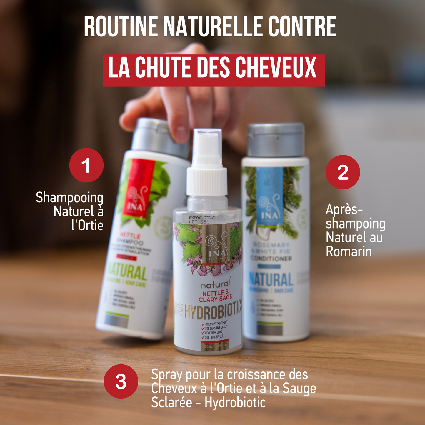 Chute de cheveux RoutINA™ pour Elle - solution durable pour la Chute de Cheveux