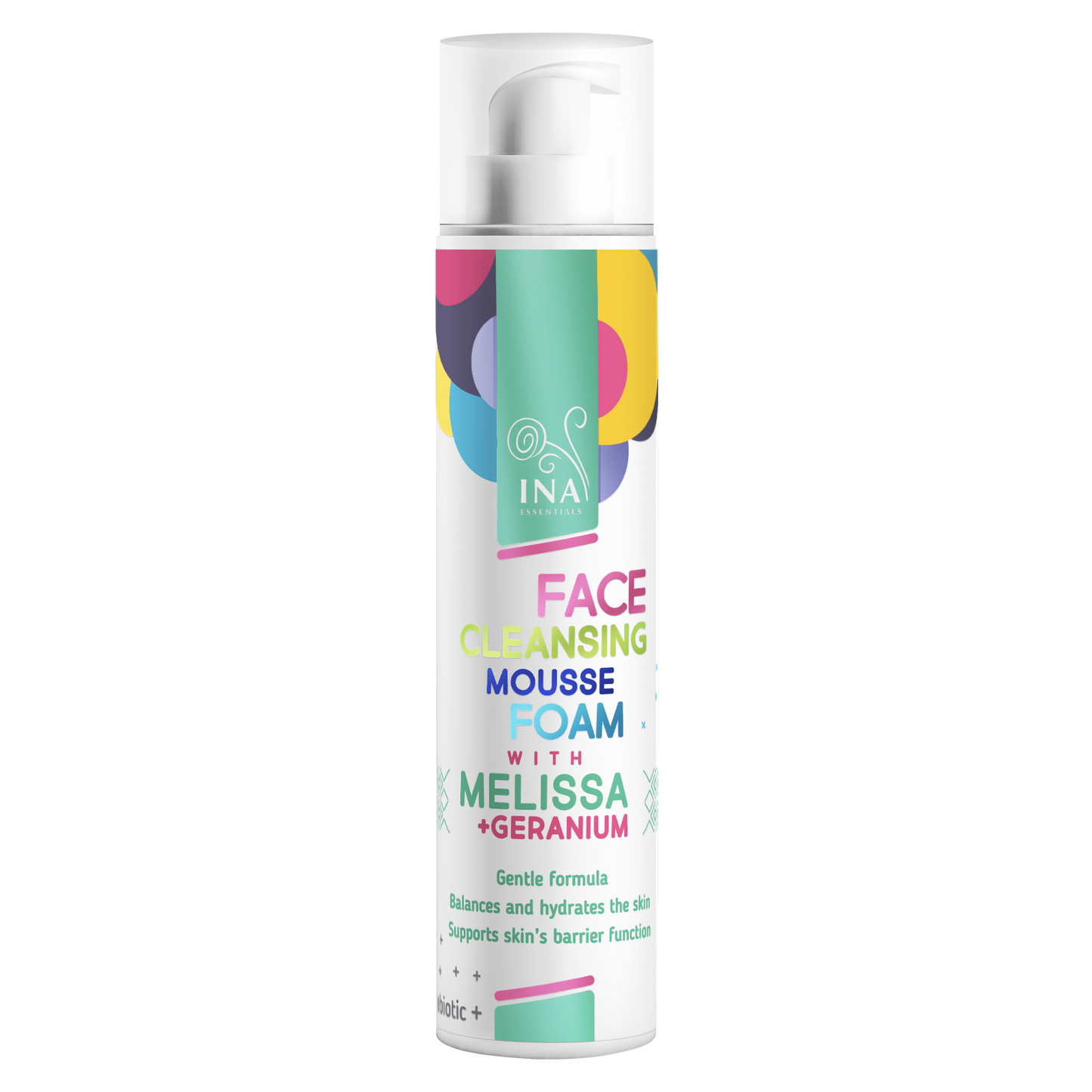 Mousse Nettoyante Naturelle pour le Visage à la Mélisse et au Géranium - pour tous types de peau