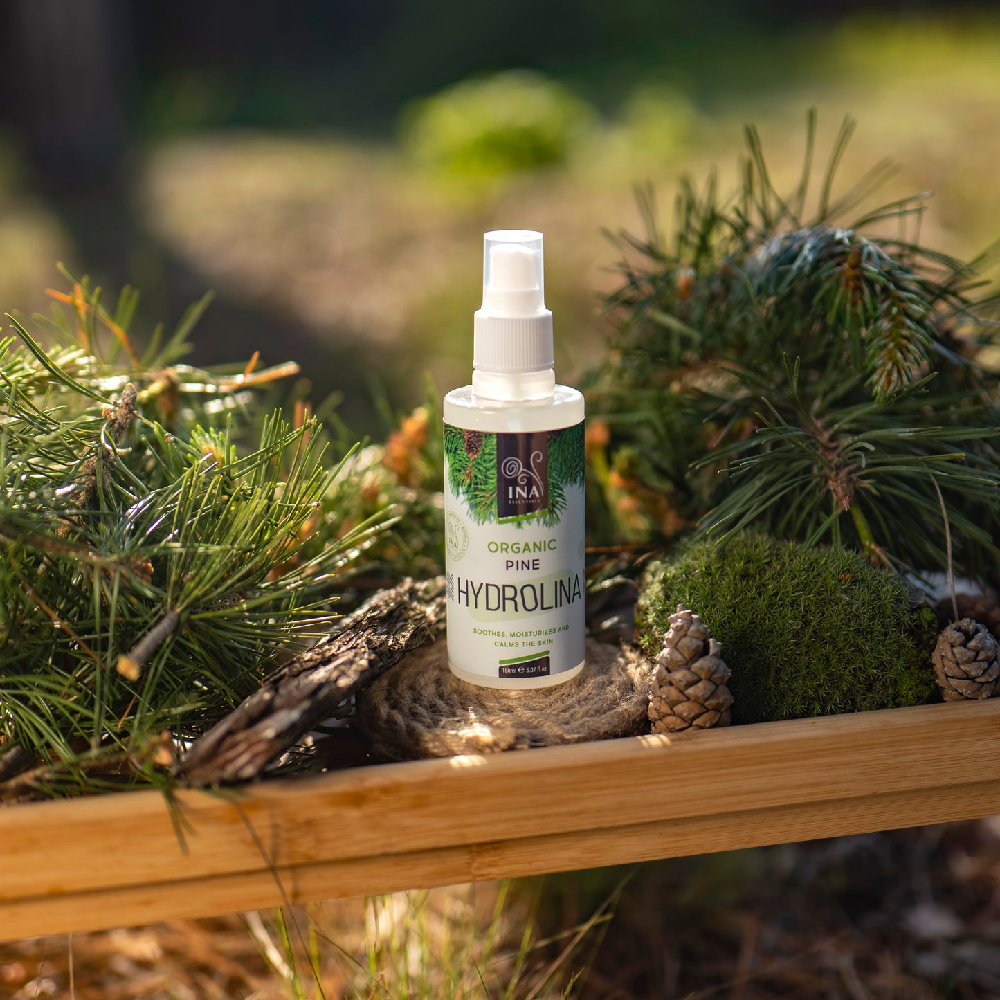 + Cadeau Eau de Pin - Hydrolina - Bio Hydrolat - Spray pour ongles Mycose des et pieds malodorants