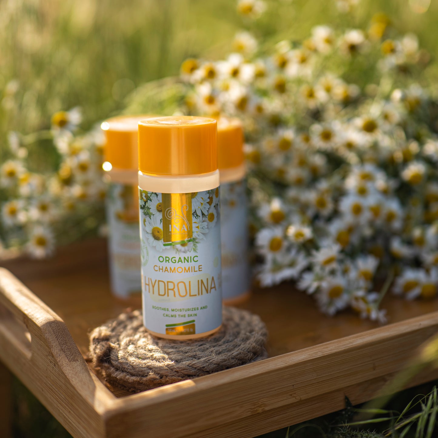 Eau de Camomille - Hydrolina - Bio Hydrolat de Camomille pour Eczéma et la peau irritée