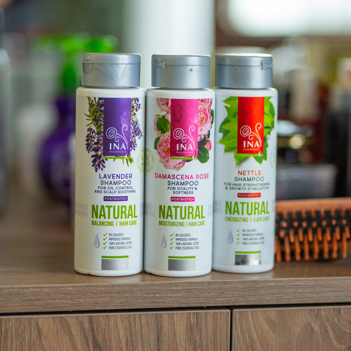 Shampoing Naturel à la Rose pour Cheveux Secs et Abîmés