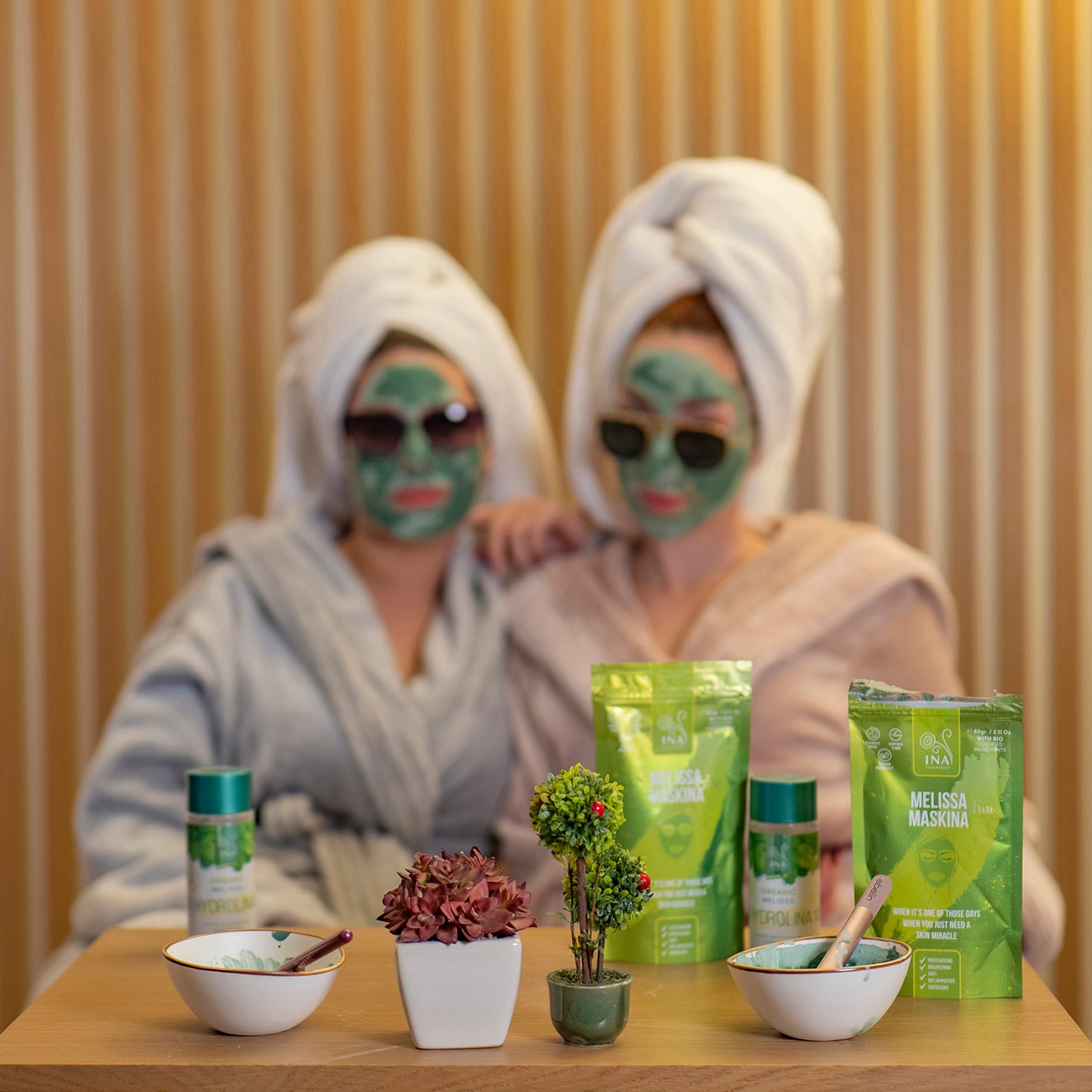 Masque visage - Maskina Mélisse - soin intensif pour peaux Sèches et Fatiguées