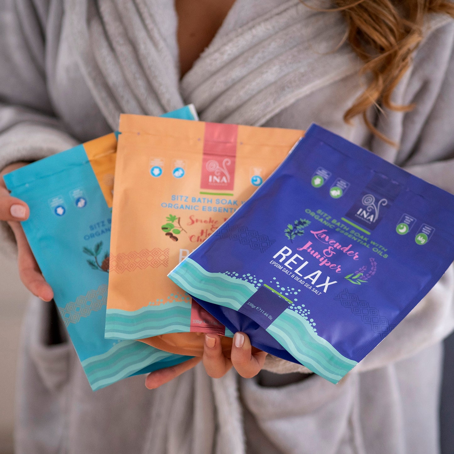 Relax - Sels de bain à la Lavande et au Genévrier pour la Relaxation et le Soulagement du Stress