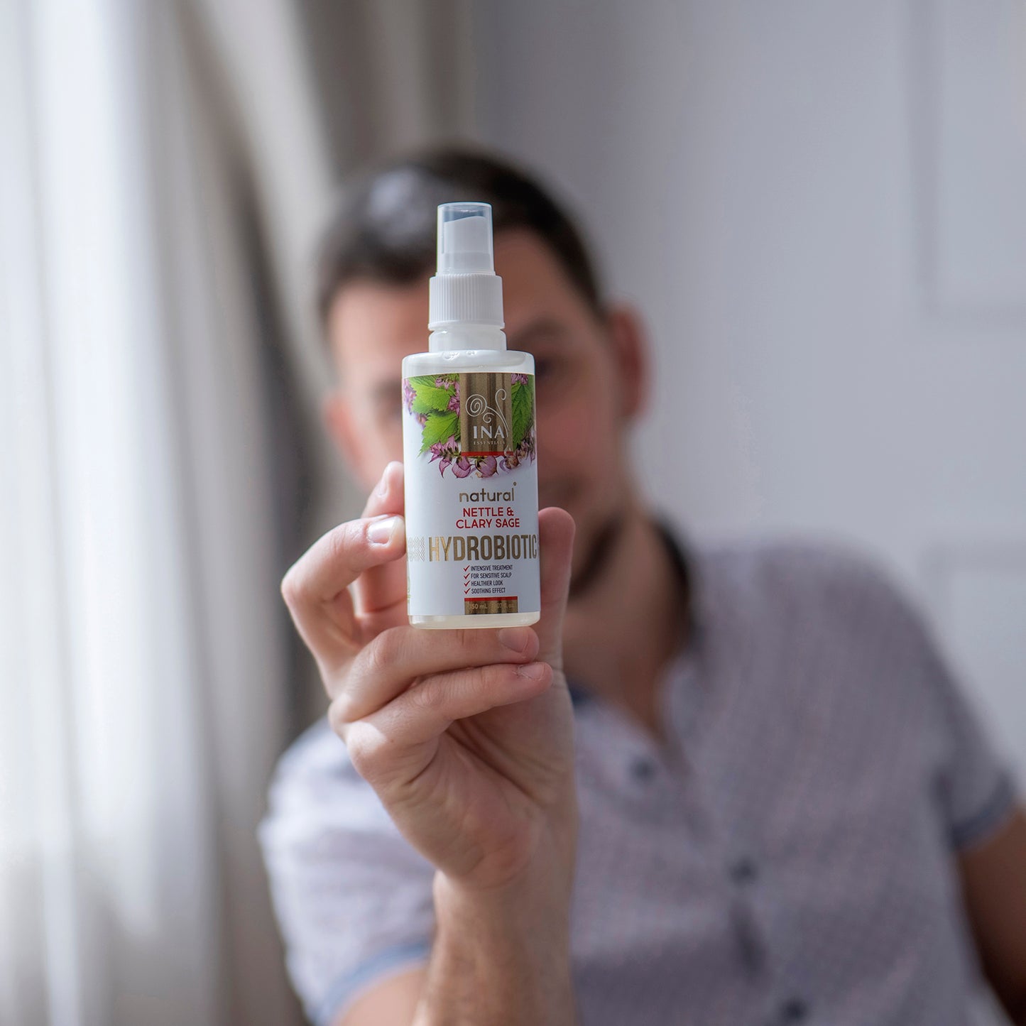 Hydrobiotic - Ortie & Sauge Sclarée - soins intensifs pour la Chute des cheveux, les Pellicules et le cuir chevelu Sensible