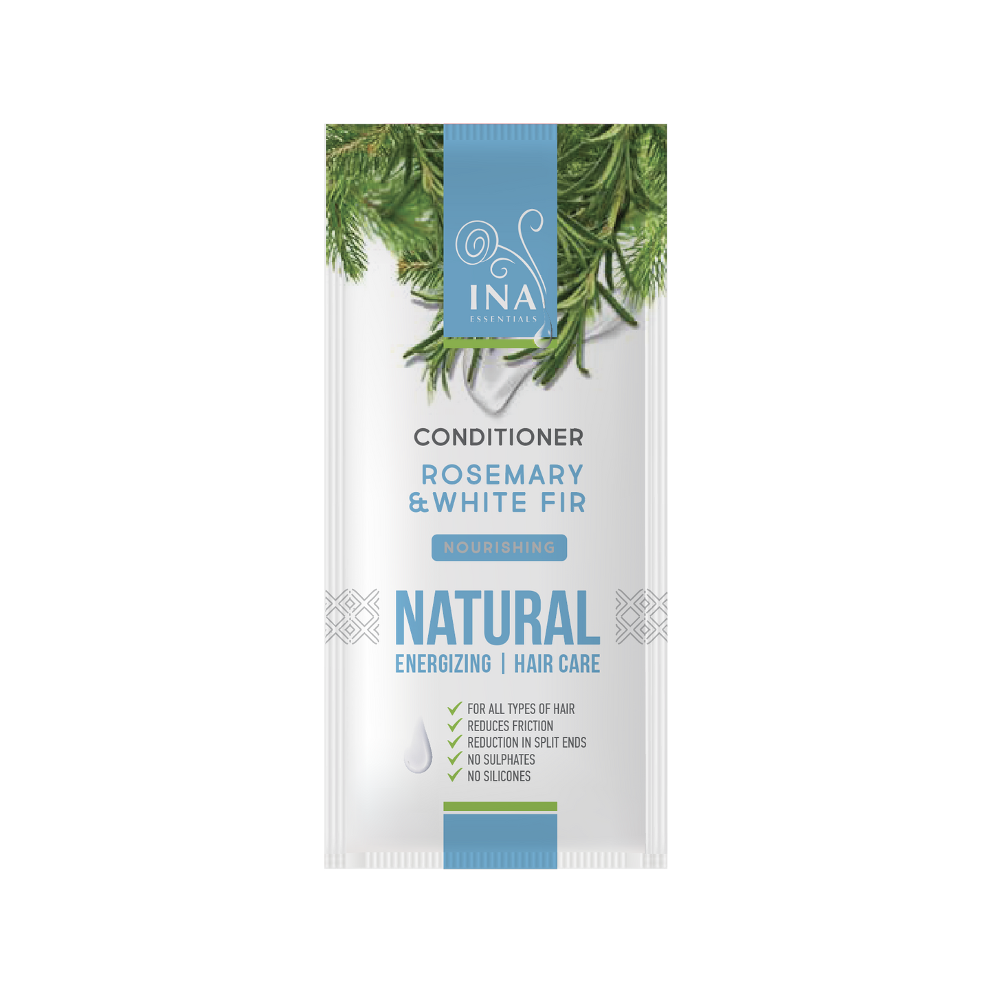 + Cadeau Après-shampooing Naturel à l'huile de Romarin et de Sapin blanc - soin nourrissant intensif pour chaque type de cheveux (échantillon)