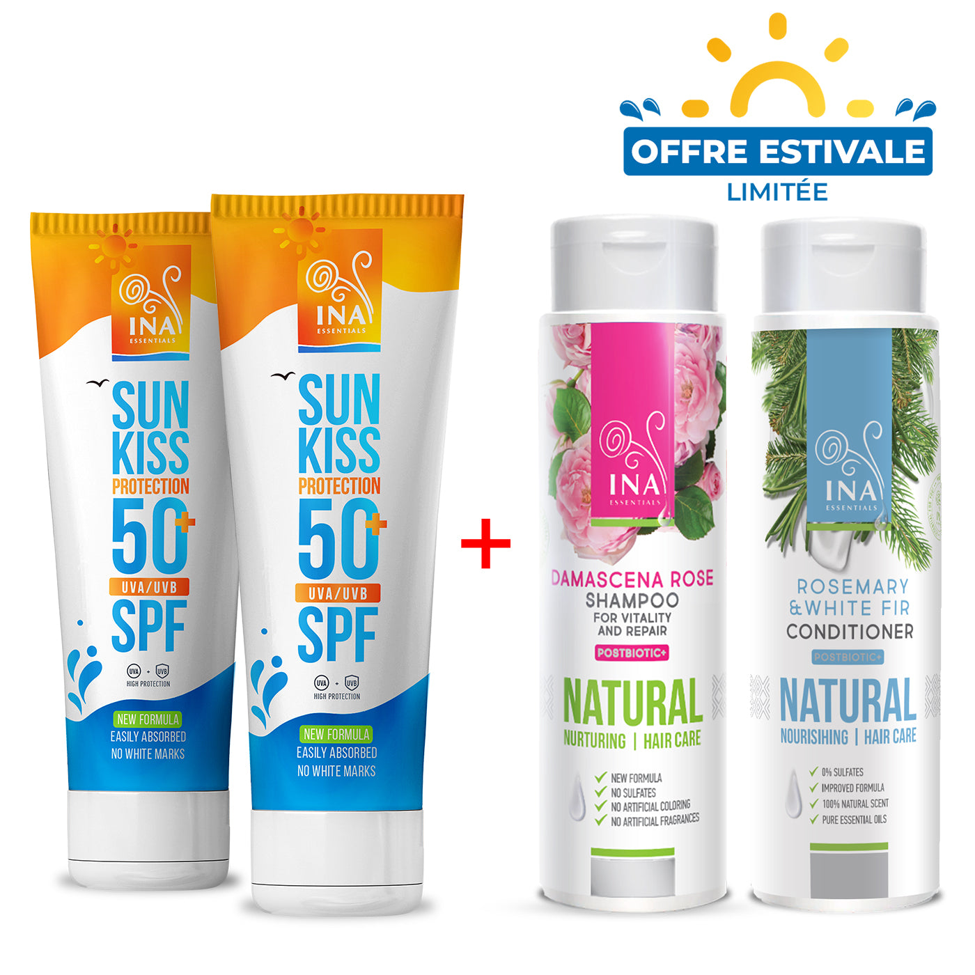 Achetez 2 Crèmes Solaires, Recevez un Shampooing et un Après-shampooing Gratuits