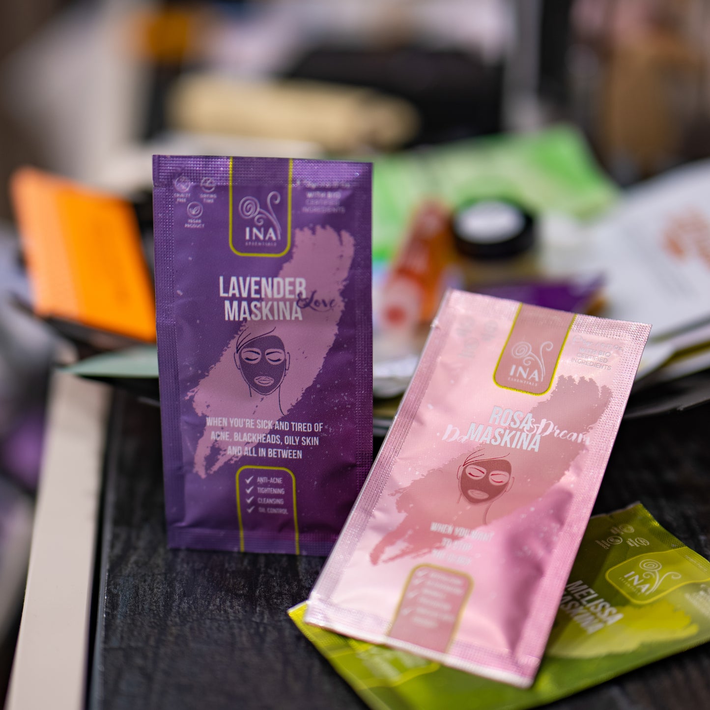 + Cadeau Masque visage - Maskina Lavande - soin intensif pour peaux Grasses à problèmes (échantillon)