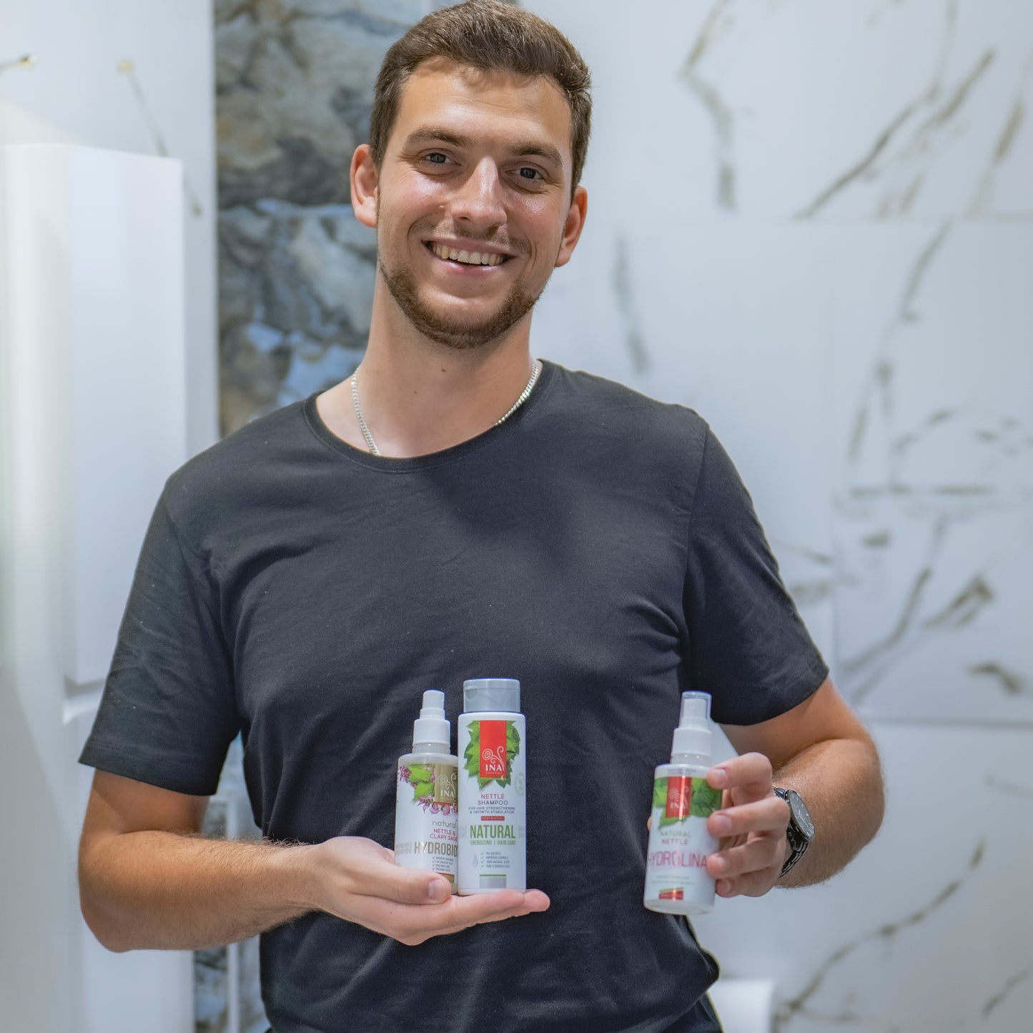 Chute de cheveux RoutINA™ pour Lui - solution durable pour la Chute de Cheveux