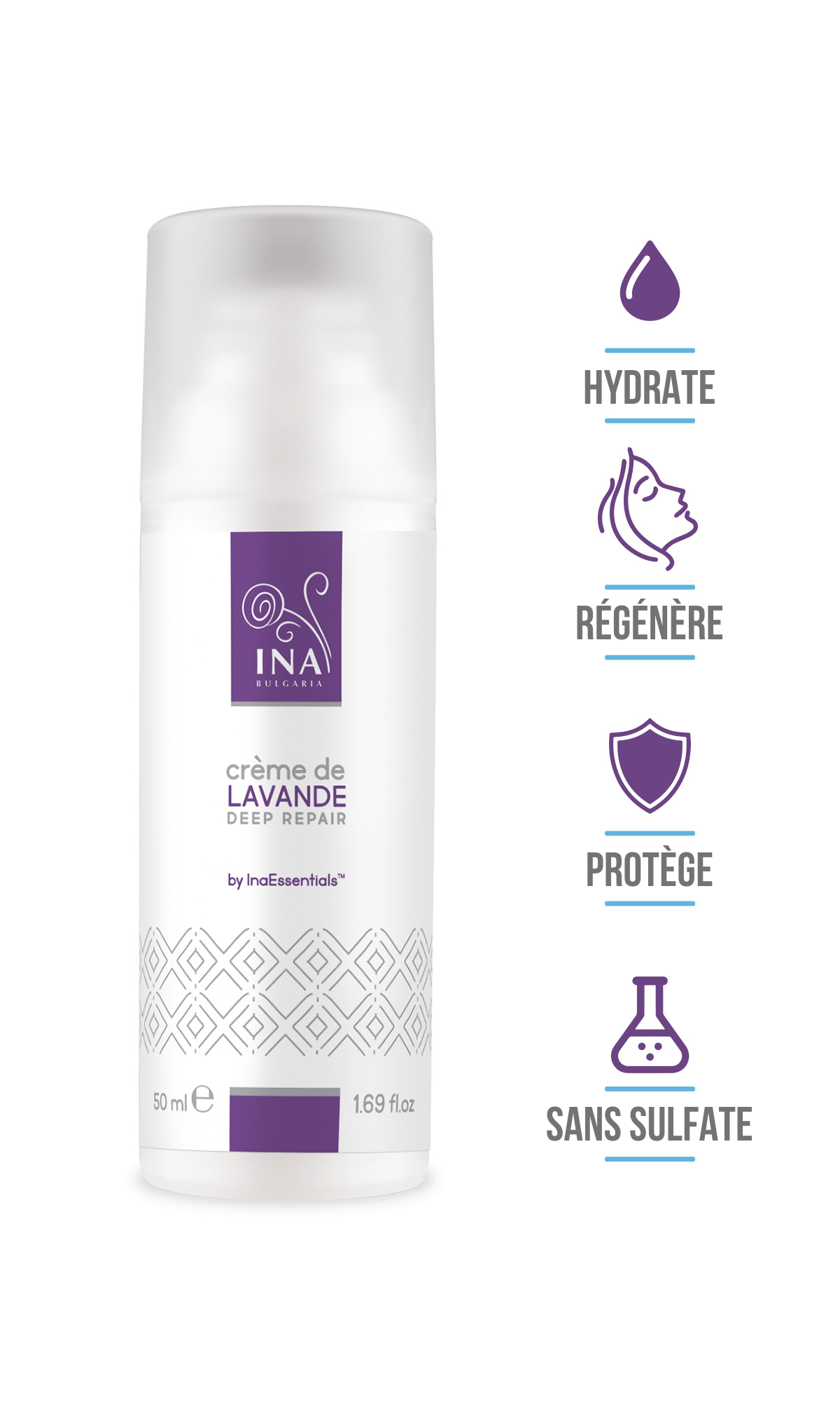 Lavender Secret - Crème naturelle pour les mains - Sèches mains