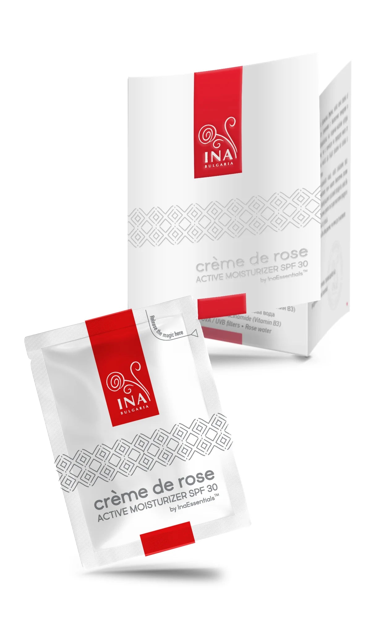 + Cadeau Crème de rose hydratante de jour avec SPF30 (échantillon)