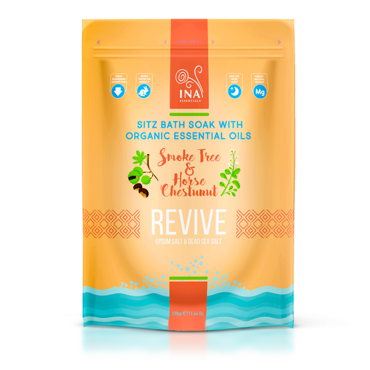 Revive - Sels de bain à l'Arbre à Perruques et au Marron d'Inde pour les Varices et les soins Post-partum
