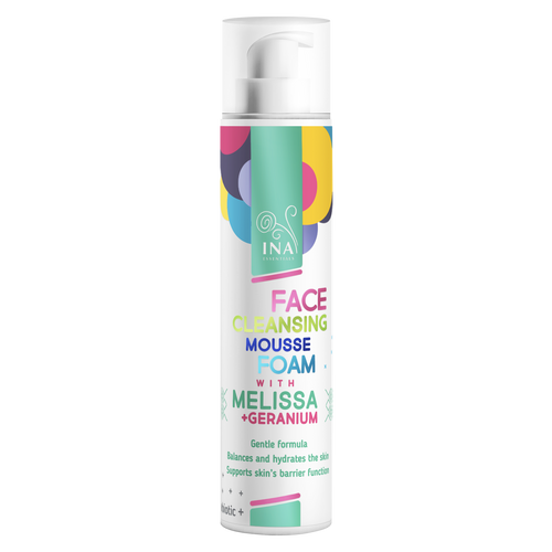 Mousse Nettoyante Naturelle pour le Visage à la Mélisse et au Géranium - pour tous types de peau