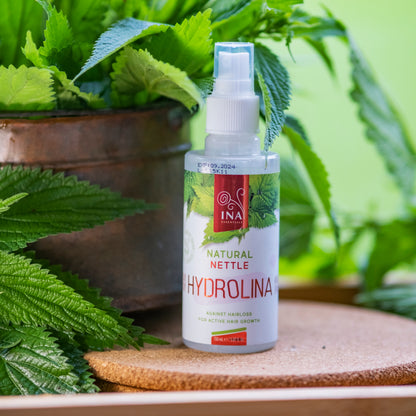 Eau d'Ortie sauvage - Hydrolina - Hydrolat spray pour la Chute des cheveux et les cheveux Gras