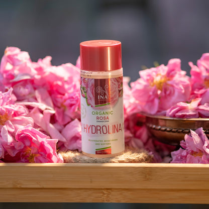 Eau de Rose - Hydrolina - Bio Hydrolat de Rose pour Peau sèche