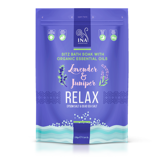 Relax - Sels de bain à la Lavande et au Genévrier pour la Relaxation et le Soulagement du Stress