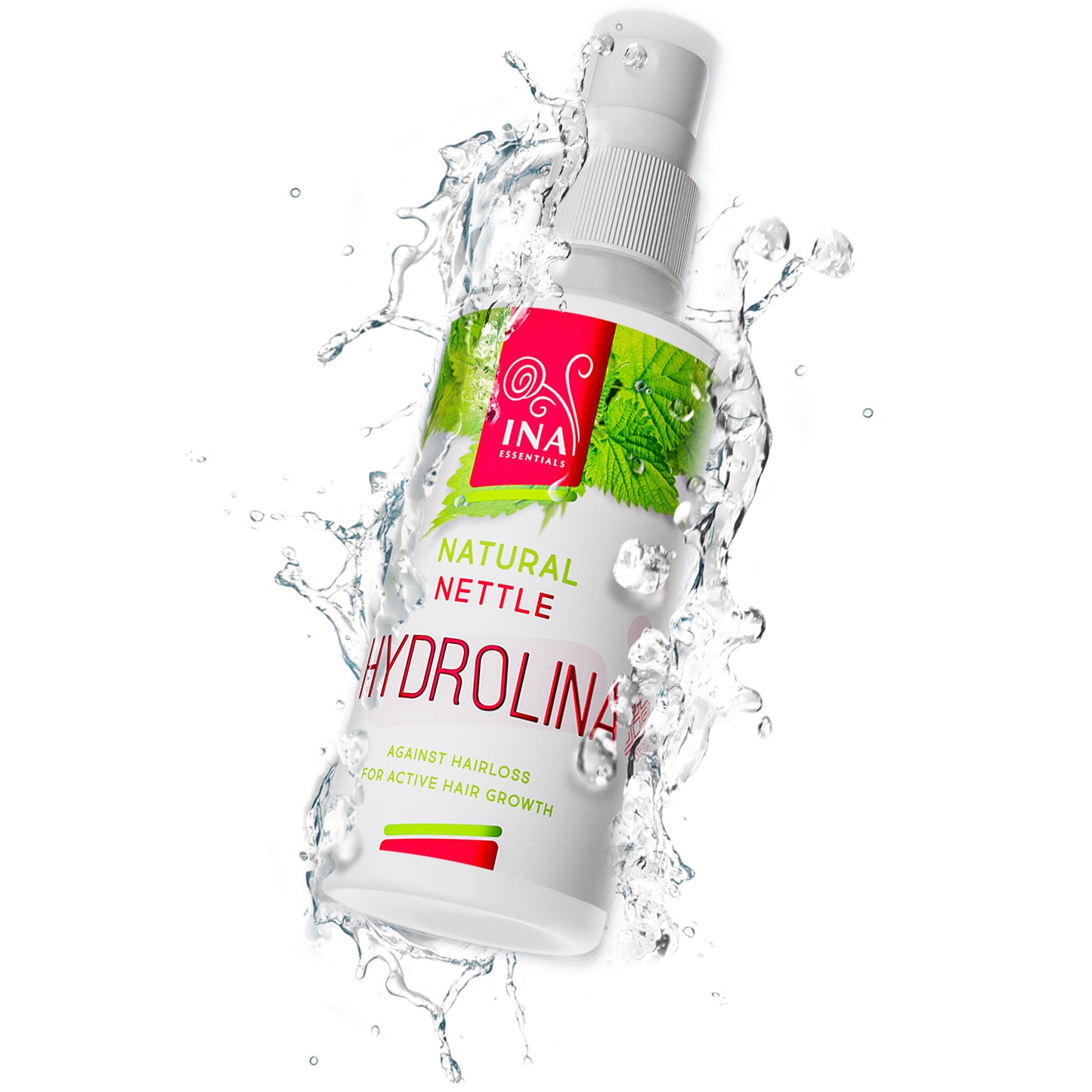 Eau d'Ortie sauvage - Hydrolina - Hydrolat spray pour la Chute des cheveux et les cheveux Gras