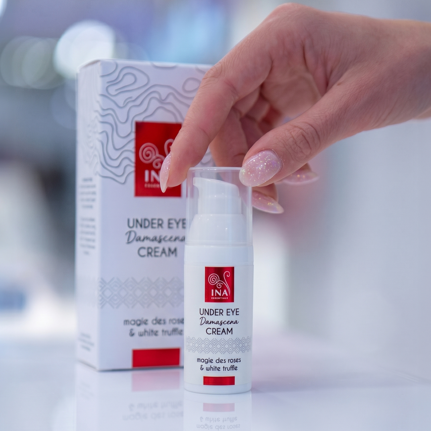 Crème contour des yeux anti-âge premium à la rose – Rose Eye Lift