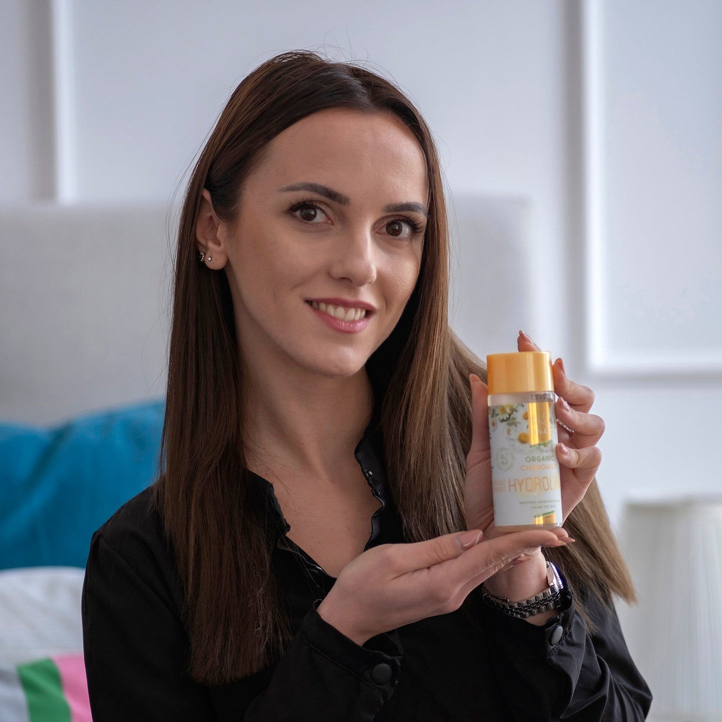 Eau de Camomille - Hydrolina - Bio Hydrolat de Camomille pour Eczéma et la peau irritée