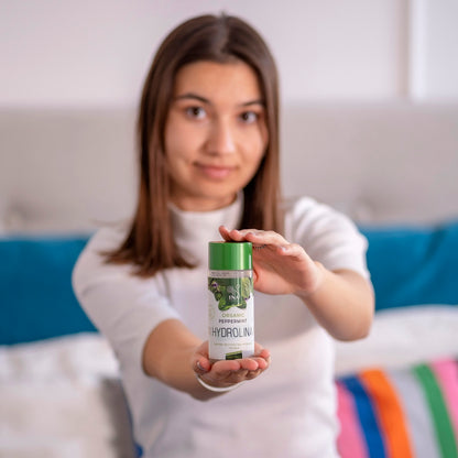 Eau de Menthe Poivrée Bio - Hydrolina - Bio Hydrolat pour une peau tendue et un effet Mat