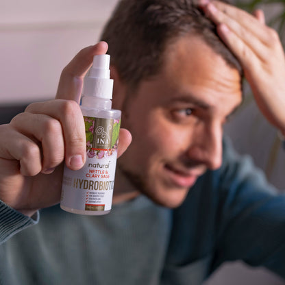 Hydrobiotic - Ortie & Sauge Sclarée - soins intensifs pour la Chute des cheveux, les Pellicules et le cuir chevelu Sensible