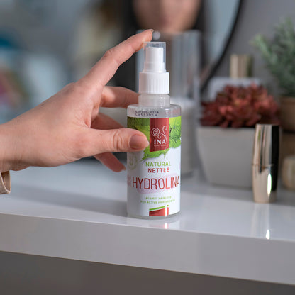 Eau d'Ortie sauvage - Hydrolina - Hydrolat spray pour la Chute des cheveux et les cheveux Gras