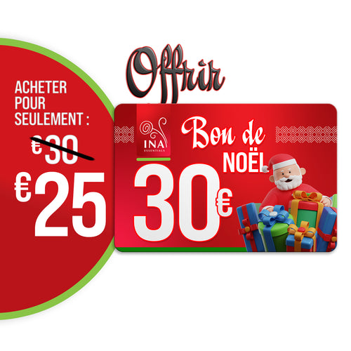 Achetez un bon cadeau de Noël d'une valeur de 30 €, payez 25 € - Bon cadeau numérique