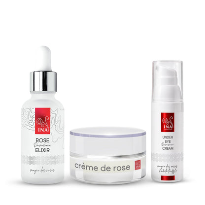 Achetez 1 Crème de Jour Hydratante et 1 Sérum Anti-Âge, Recevez 1 Crème Contour des Yeux Gratuite