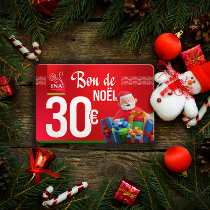 Achetez un bon cadeau de Noël d'une valeur de 30 €, payez 25 € - Bon cadeau numérique