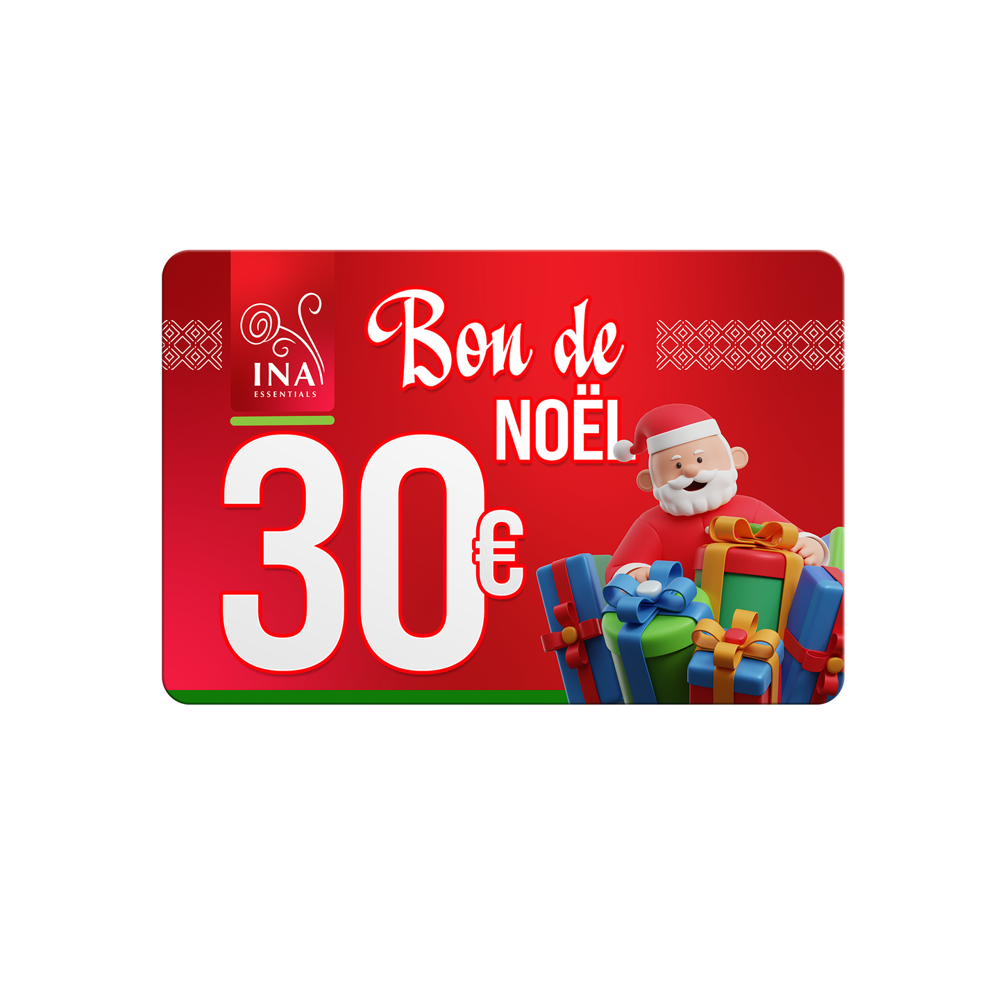 Achetez un bon cadeau de Noël d'une valeur de 30 €, payez 25 € - Bon cadeau numérique