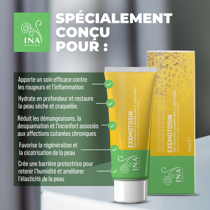 Crème pour le Psoriasis, l'eczéma et les peaux irritées - au Millepertuis, à la Camomille et à la Propolis