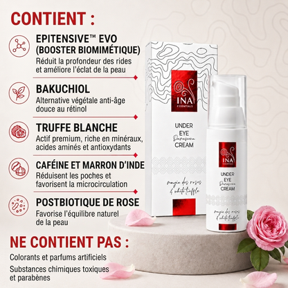 Crème contour des yeux anti-âge premium à la rose - Achetez 2, Recevez 1 Gratuite