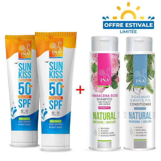 Achetez 2 Crèmes Solaires, Recevez un Shampooing et un Après-shampooing Gratuits