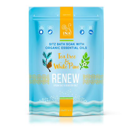 Renew - Sels de bain à l'Arbre à Thé et au Pin blanc pour les Jambes fatiguées et les Mycoses des ongles