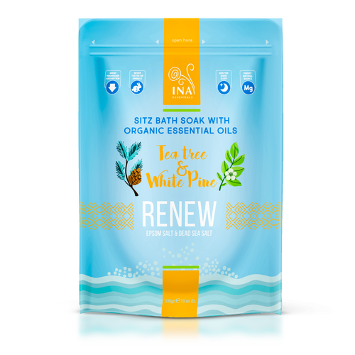 Renew - Sels de bain à l'Arbre à Thé et au Pin blanc pour les Jambes fatiguées et les Mycoses des ongles
