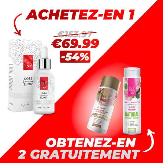 Achetez 1 Sérum Élixir de Rose, Recevez 2 Produits Gratuits