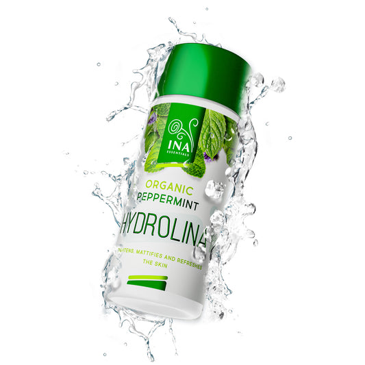 Eau de Menthe Poivrée Bio - Hydrolina - Bio Hydrolat pour une peau tendue et un effet Mat