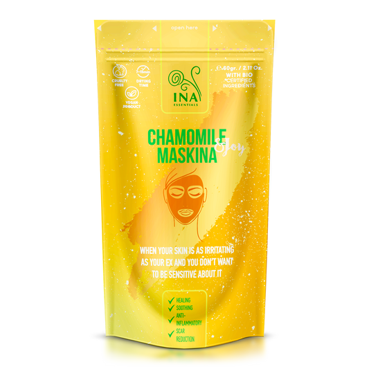 Masque visage - Maskina Camomille - soin intensif apaisant pour peaux Sensibles