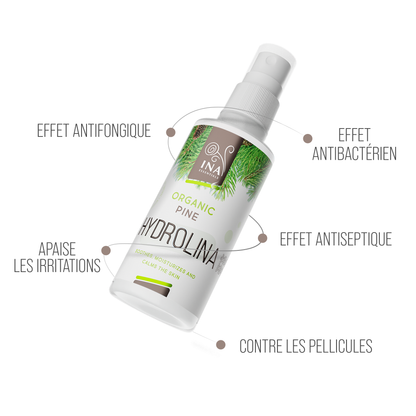 Eau de Pin - Hydrolina - Bio Hydrolat - Spray pour ongles Mycose des et pieds malodorants