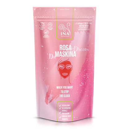 Masque visage - Maskina Rose - soin intensif pour peaux Matures et Sèches