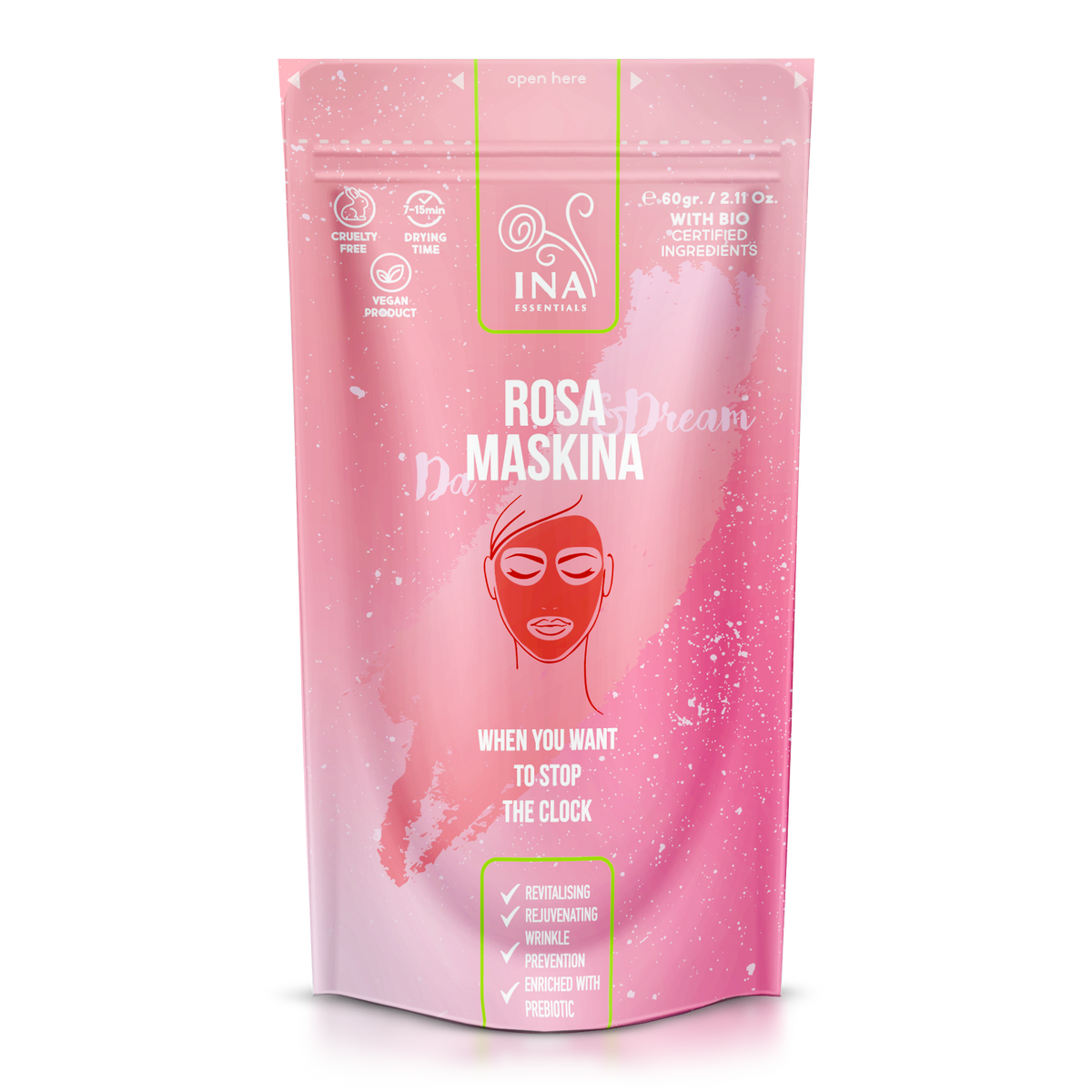 Maskina Rose - pour les peaux NORMALES à MATURES (60g)