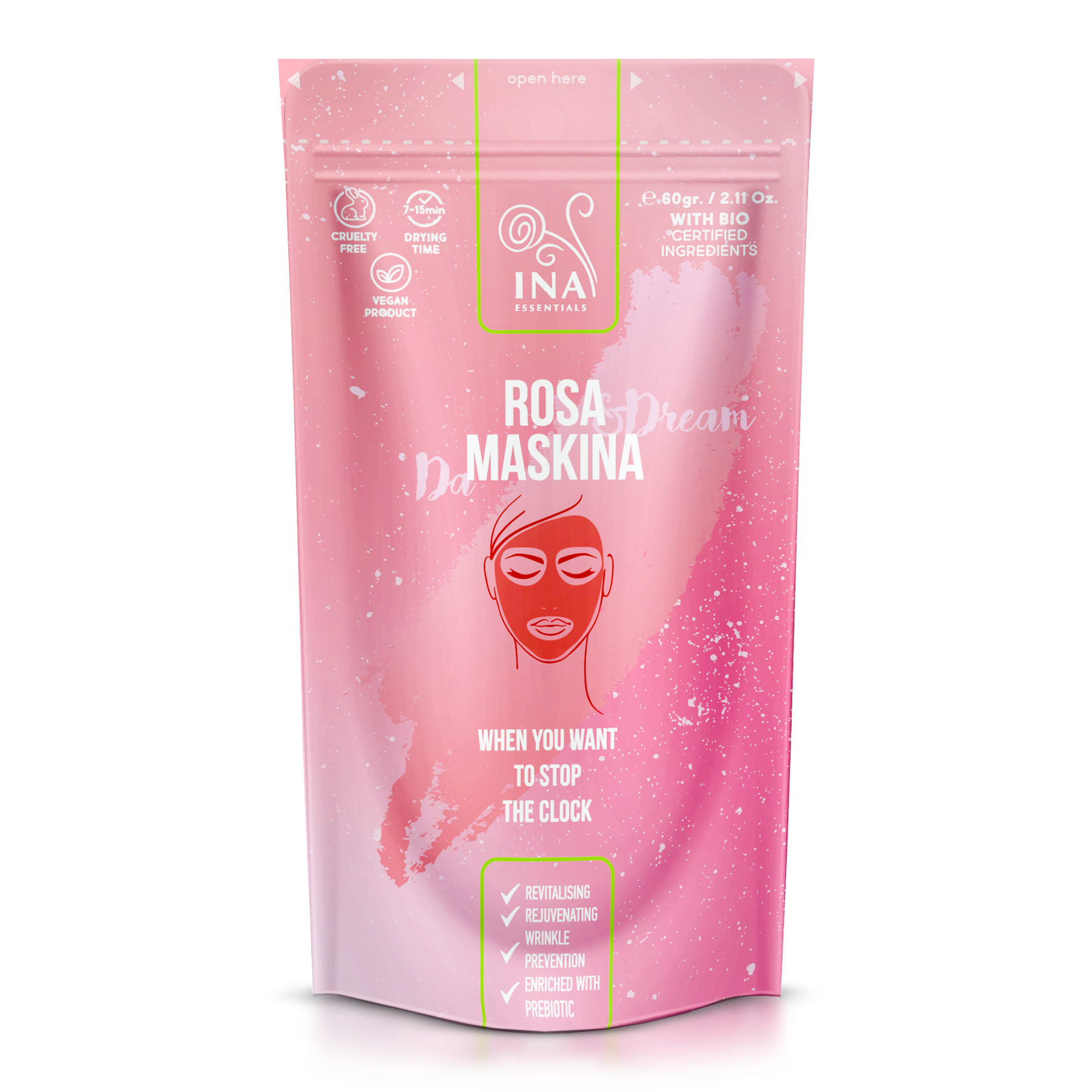 Maskina Rose - pour les peaux NORMALES à MATURES (60g)